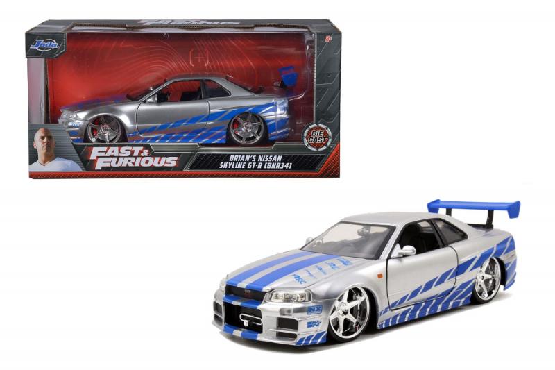 Rychle a zběsile auto 2002 Nissan Skyline 1:24